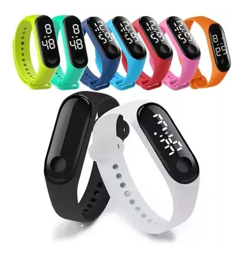 Reloj Pulsera Tactil Digital Led Silicona Para Niños Y Niñas