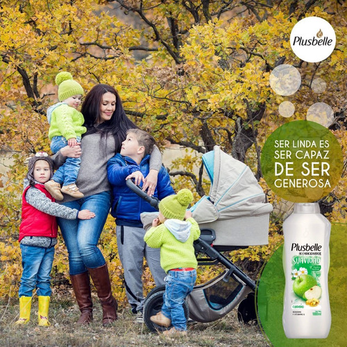 Acondicionador Plusbelle Suavidad Manzana Vitamina A Cuidado