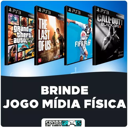 Playstation 3 Ps3 Super Slim + 45 Jogos + Fifa 19 + Gta5