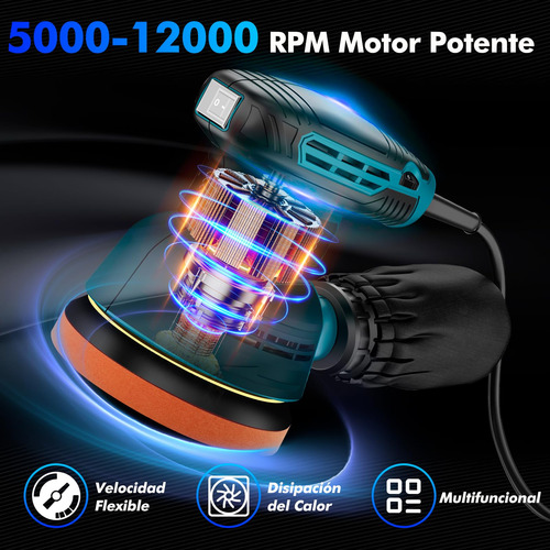 Pulidora Orbital,lostrain Rotativa 5 De 6velocidad Variable