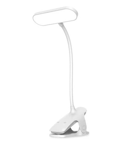 Lámpara Aro Luz Led De Mesa Usb Cuello Flexible Con Clip 