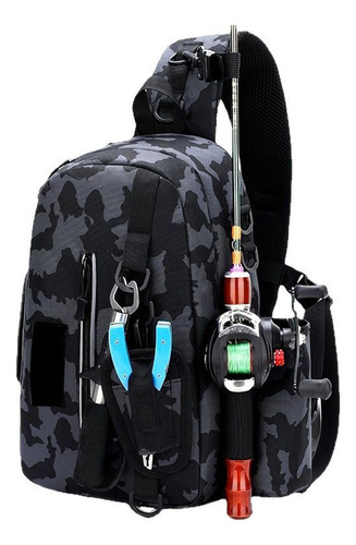 Mochila De Aparejo De Mochila De Con Soporte De Caña Mochila