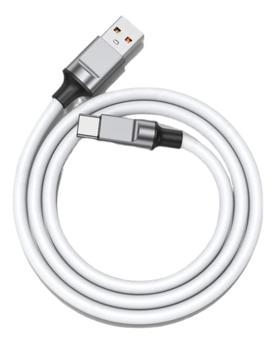 Cable Usb Silicona Para Móvil Carga Súper Rápida Tipo C 120w