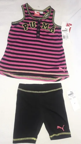 comprar Conjunto Set Short Y Franela 2 Piezas Puma Niñas Talla 2