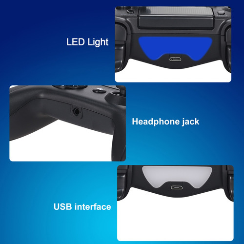 Imagem 7 de 9 de Controle De Jogo Para Ps4 Sem Fio Bt Gamepad Controle Remoto