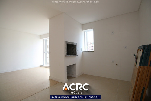 Imagem 4 de 18 de Acrc Imóveis - Apartamento Novo Com Aquecimento A Gás E Piscina Para Venda No Bairro Ponta Aguda - Ap04245 - 69267064