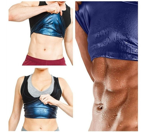 8 Fajas Reductora Sauna Camiseta Chaleco Sweat Shaper Ligera