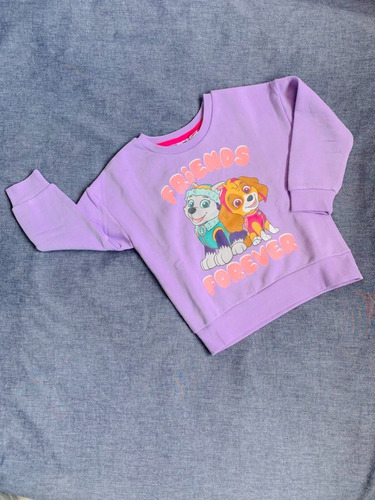Imagen 2 de 2 de Suéter, Para Niñas, Excelente Calidad, Paw Patrol, Algodón
