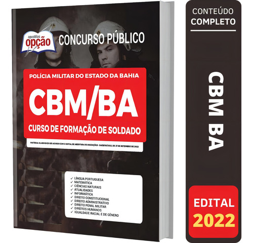 Apostila Cbm Ba - Soldado Do Corpo De Bombeiros Da Bahia