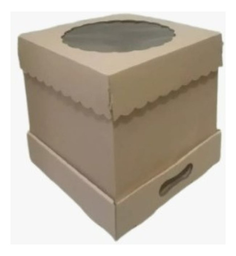 Caja Para Drip Cake 30x30x25 Carton Micro C/visor X20u