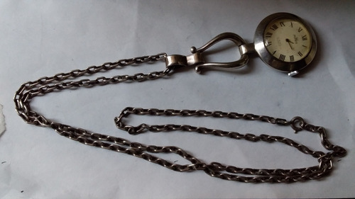 Cadena De Plata Y Reloj A Cuerda Cod16115 Mervos 0pilarsur (Usado)
