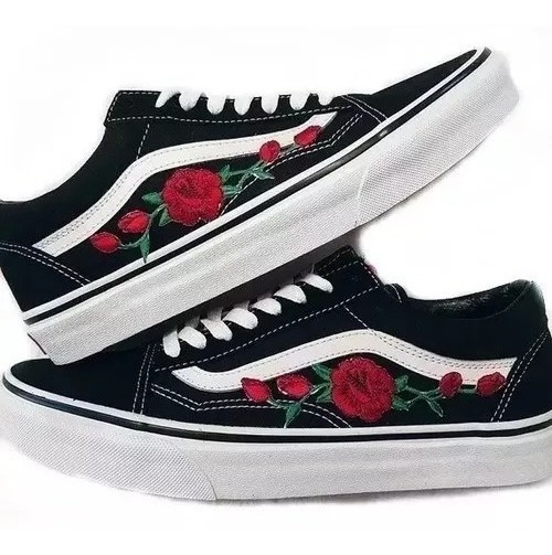 vans old skool feminino floral