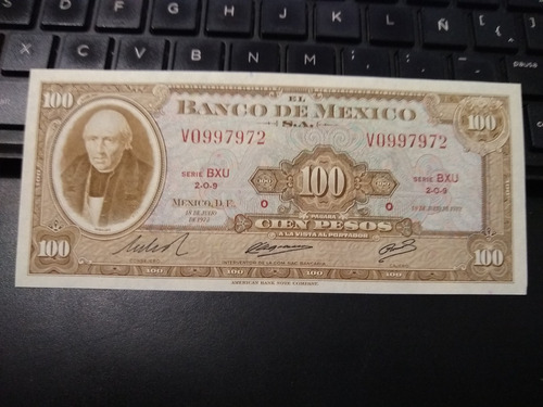 Billete 100 Pesos Hidalgo Sin Circular