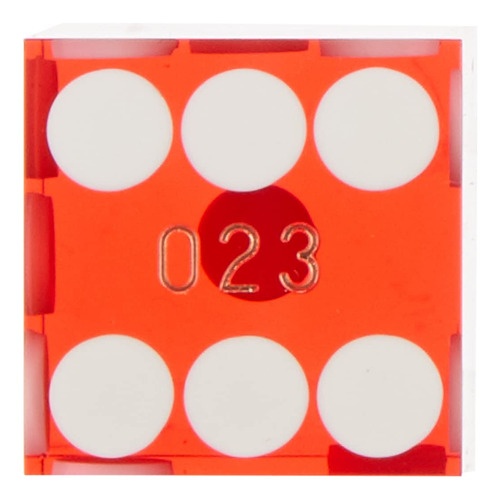 Casino Dice Trademark Poker 10-dc19 Rojo 19 Mm Grado A (rojo