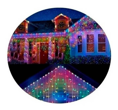 Cascada Luces De Navidad Led Decorar 500 Led Rgb 181110