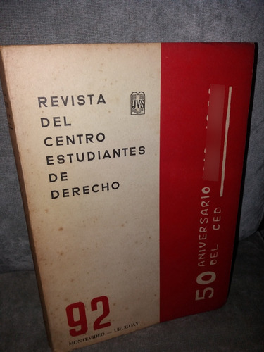 Revista 50 Años Del Centro De Estudiantes De Derecho 1916/66