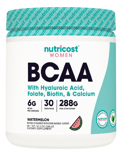 Aminoácidos Women Bcaa Nutricost, 30serv.