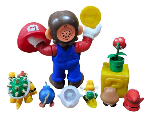 Set De Juguetes De Mario Bros C/enemigos Luz Y Sonido Mod 4