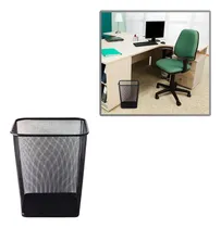 Comprar Tacho De Malla Metalica Negro \u002F Elegante Para Oficinas
