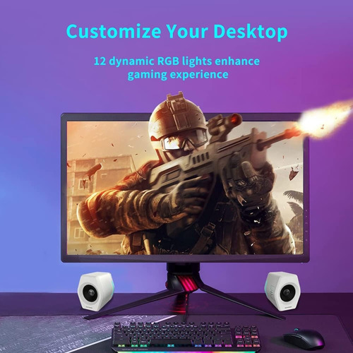 Altavoces Gamer Edifier G2000 16 W De Escritorio, Rgb Blanco