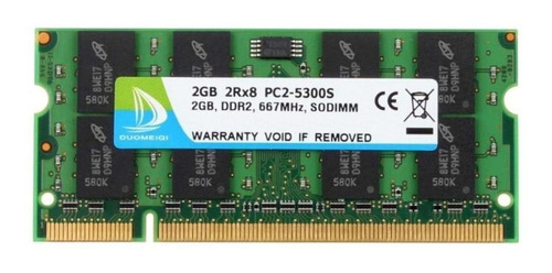 Memoria RAM gamer color verde  4GB 2 Duomeiqi YIM2G5300SGreen