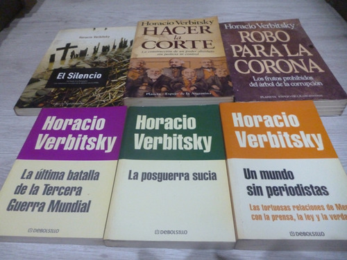 Lote X 6 Horacio Verbitsky. También Por Unidad