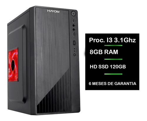 Pc Computador Cpu Intel Core I3 - Ssd 120gb 8gb Memória Ram