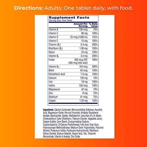 One A Day Womens Complete Daily Multivitamínico Com Vitamina