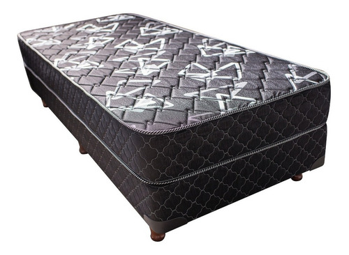 Sommier Europea Doblemar Balance 1 1/2 plaza de 190cmx100cm  negro