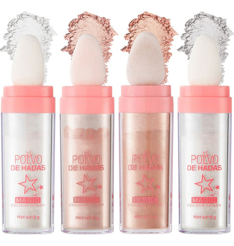 Polvo De Hadas Iluminador Maquillaje Glitter Belleza Body F