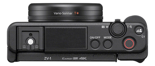 Cámara digital negra Sony Zv-1 de diseño compacto