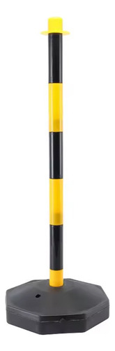 Poste Columna Delineadora Demarcatorio Vial Amarillo Negro 