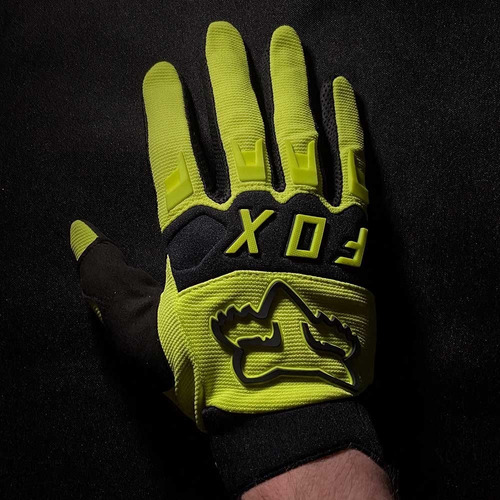 Imagem 4 de 8 de Luva Fox Dirtpaw Amarelo Fluor Ciclismo E Moto 21