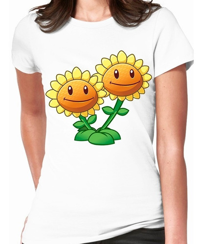 Blusas Cleen Alexer  Plantas Vs Zombie Girasol Mod 36