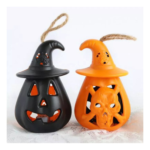 Linternas De Calabaza De Halloween Para Decoración 4 Piezas