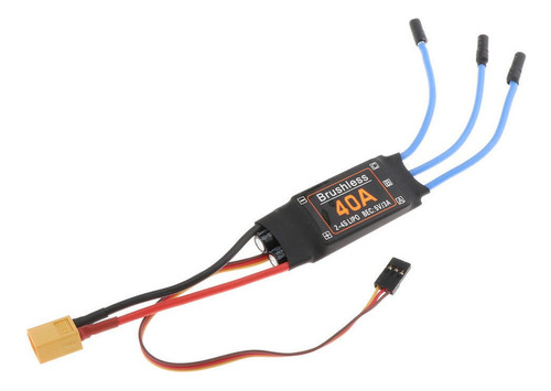 40a Motor Esc Sin Escobillas Xt60 Plug Durable Aviones Rc