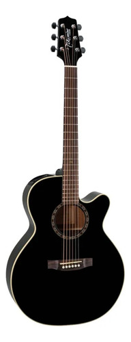 Guitarra acústica Takamine EG481SCX para diestros black brillante