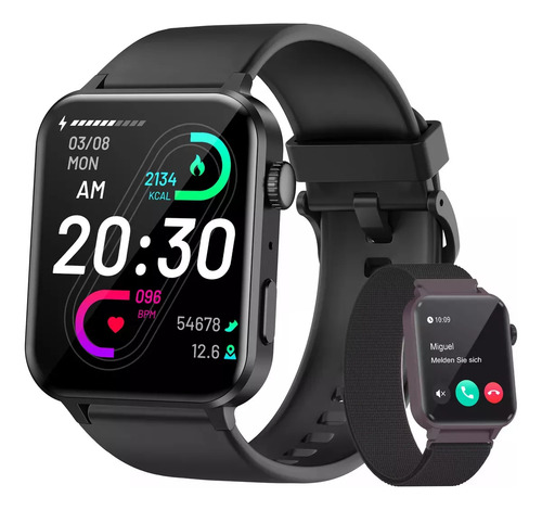 Reloj Inteligente Smart Watch BAOLUBAO Modelo R30 Pro De 1.85´ Smartwatch Mujer Hombre Smartwatch Asistente De Voz