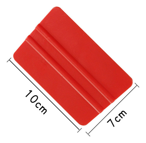 5 Peças Raspadores De Filme De Janela De Vermelho 10x7cm