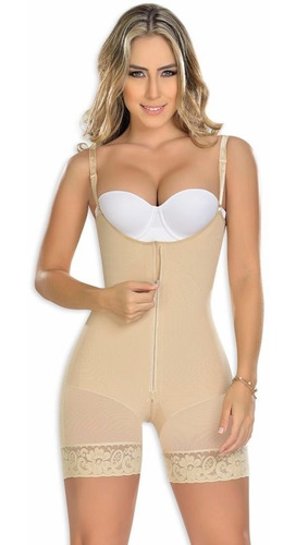 Faja Colombiana Media Pierna Beige F-0768 Myd - Paopink