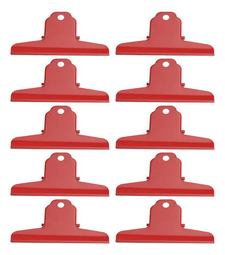 Pinzas De Papel, 10 Unidades, Clips Metálicos Multiusos, Gal