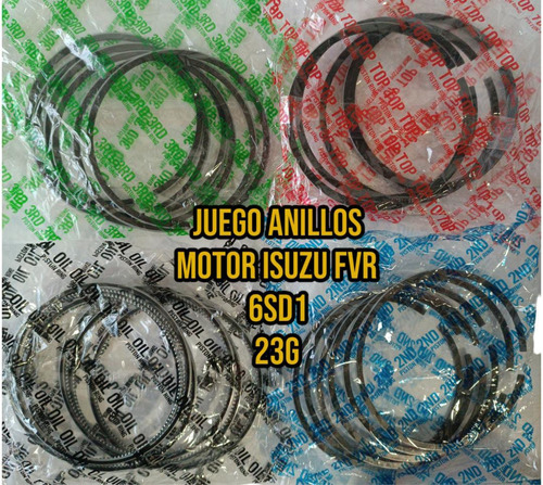 Juego Anillos Motor Isuzu Fvr 6sd1 23 Gr