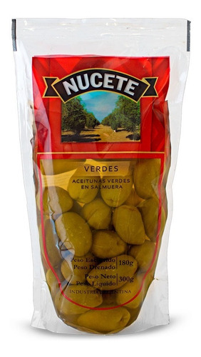 Aceitunas Nucete Verdes Doypack X 180 Gr