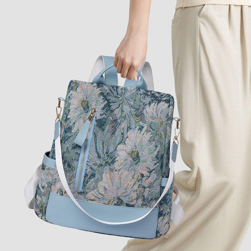 Wang Mochila De Mujer Con Cremalleras Suaves Para Viajes,