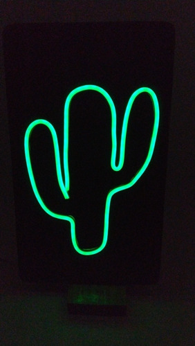 Letrero Led Neon Cactus