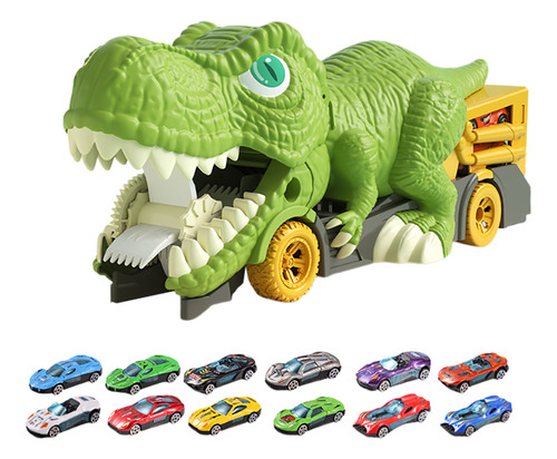 Coche Transportador De Dinosaurios 13 En 1 Para Niños