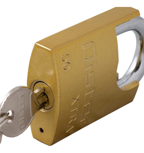 Imagen 5 de 8 de Candado Oister Xtra Con Hombro 50mm En Blíster