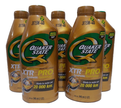 Aceite 15w40 Xtrpro Sintetyc Technology. 5 Pzas