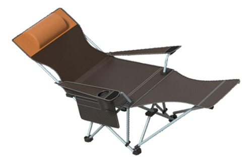 Sillón Reclinable Para Acampar Con Reposapiés, Silla De