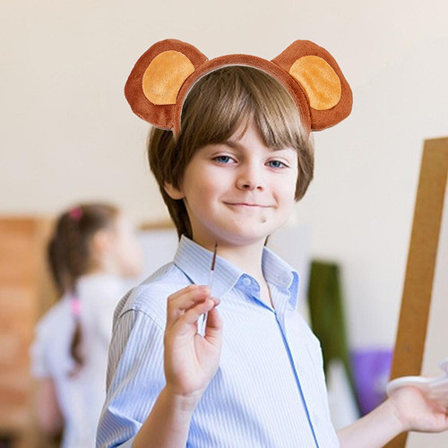 Diadema Con Orejas De Mono Para Niños Diadema Para Disfraz D